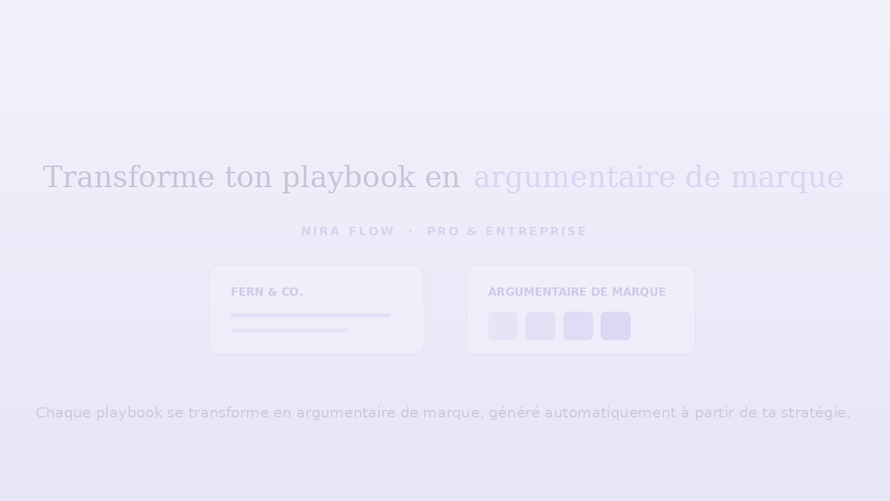 Démo animée d'un playbook transformé en argumentaire